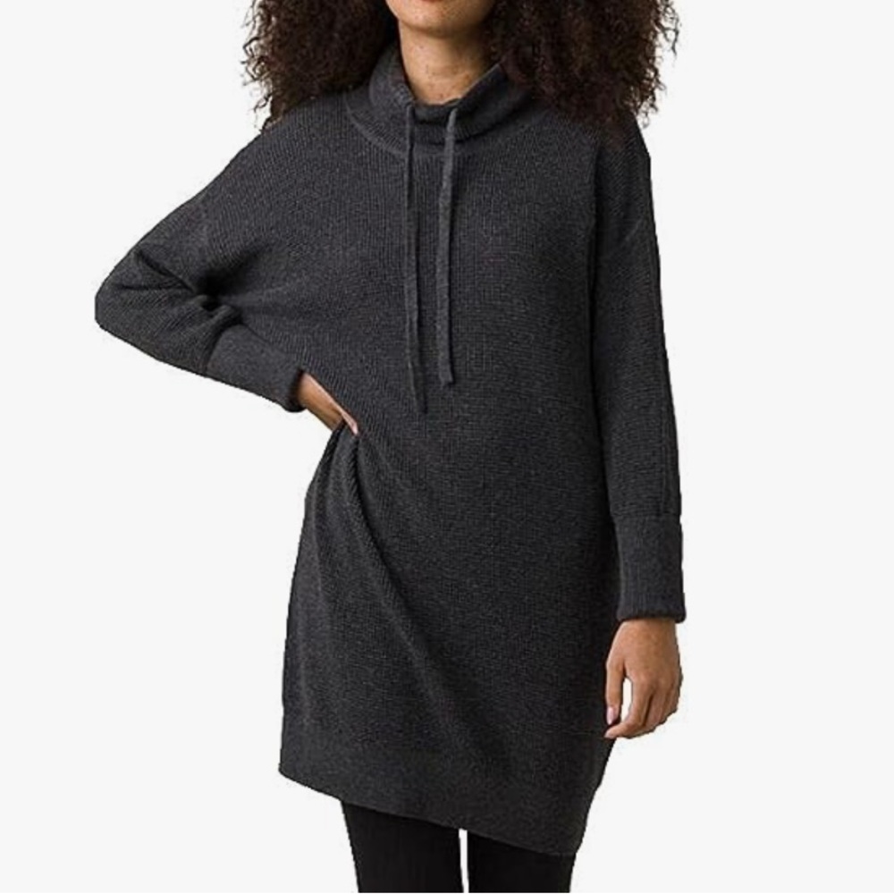 Prana Milani organic cotton and wool Dress in charcoal size XS